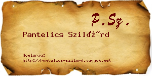 Pantelics Szilárd névjegykártya